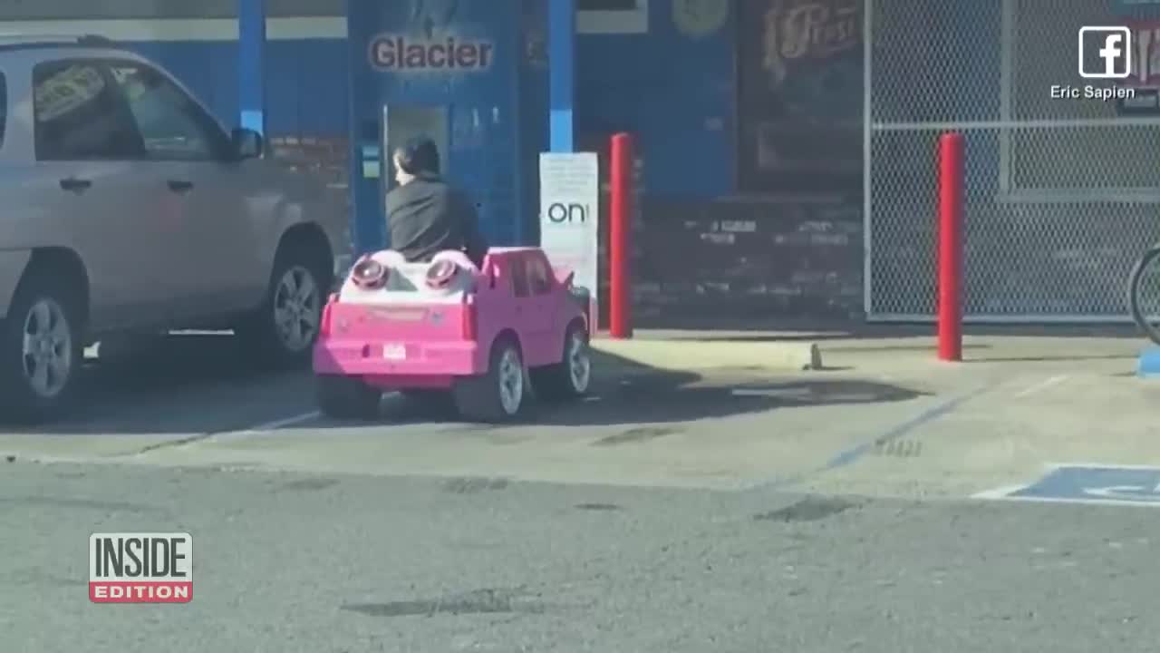 This Kid Found a Creative Way to Get to the Store