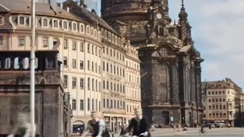 THE BEAUTIFUL CITY OF DRESDEN GERMANY IN THE 1920’s~ THE BOMBINGS AT THE END OF WW2 COMPLETELY FLATTENED MOST OF DRESDEN