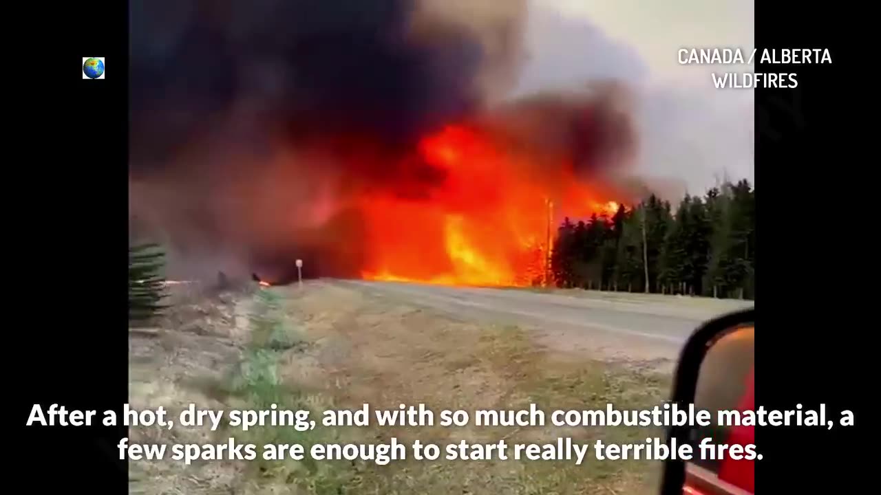 Fiery Inferno: Over 100 wildfires burn Canada, massive evacuation underway