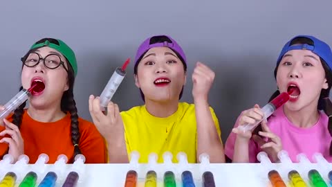 Jello Shooter Race Jelly Challenge DONA Mukbang