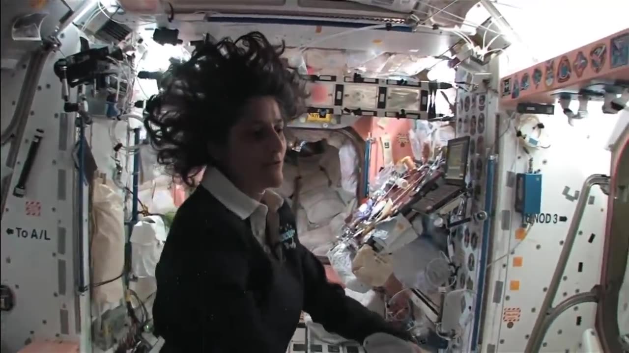 ISS tour: Kitchen, Bedrooms and the Latrine video