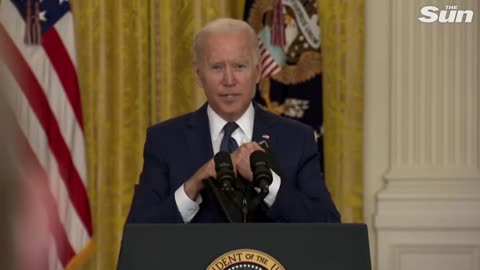 Joe Biden snaps at reporter during Kabul press conference