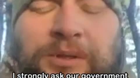 A serviceman of the 25th separate airborne brigade of the Ukrainian