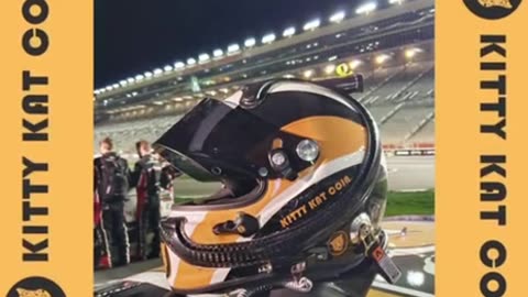 The #KittyKatCoin racing helmet 😎