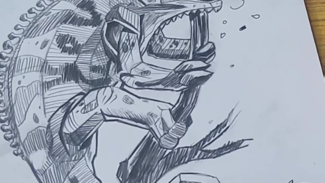 Sketch with machanical pencil