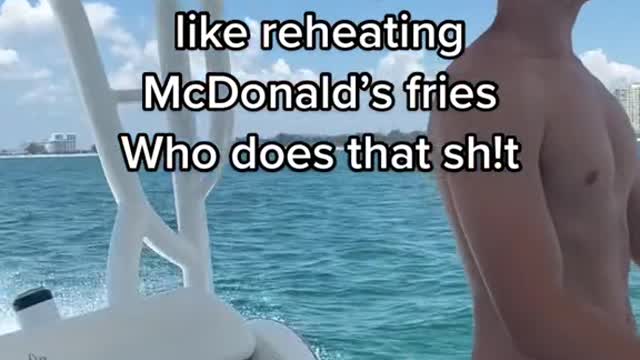 Going back to your ex is like reheating McDonald's fries Who does that sh!t