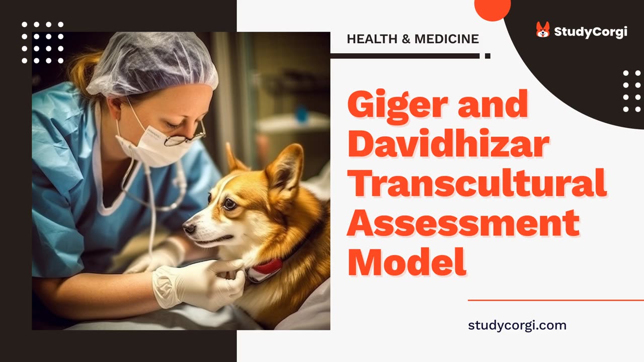 Giger and Davidhizar Transcultural Assessment Model - Essay Example