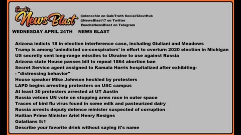 Wednesday, April 24, 2024 News Blast