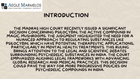 Madras High Court's Landmark Ruling on Psilocybin and Drug Policy Reform