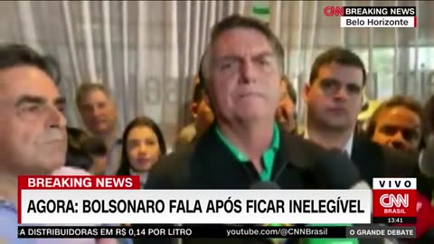 “Hoje levei uma facada nas costas”, diz Bolsonaro após ficar inelegível pelo TSE