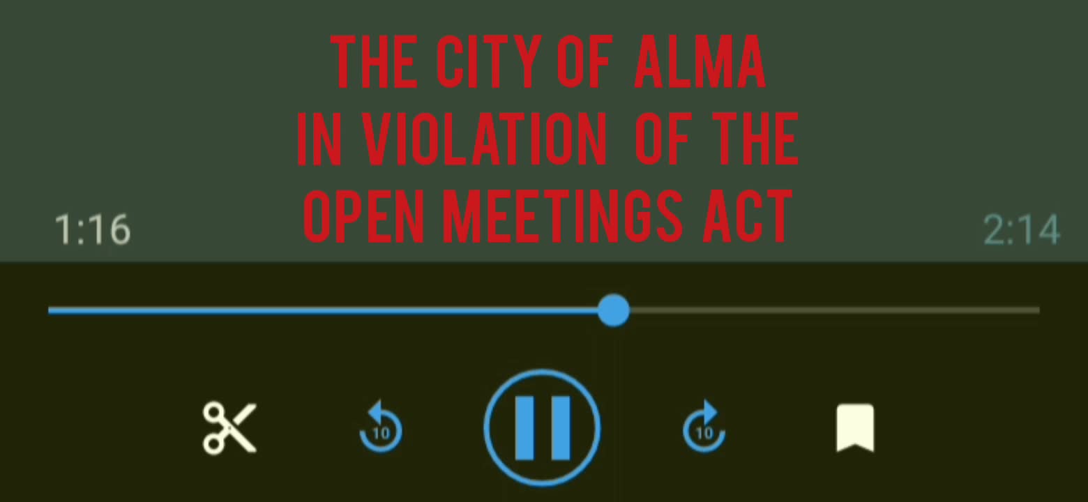 Violation of the Open Mettings Act