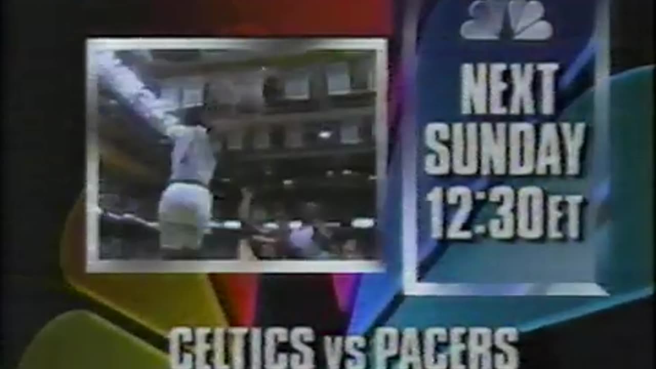 February 16, 1992 - Bumper Promo for Pacers-Celtics Game