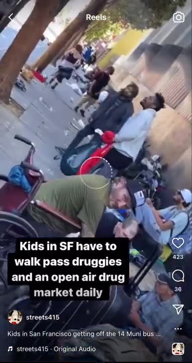Kids in SF have to walk past druggies and an open air drug market daily