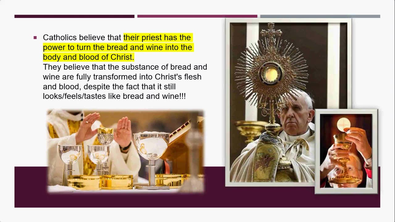 Catholic Eucharist Is a Ritual To Baal