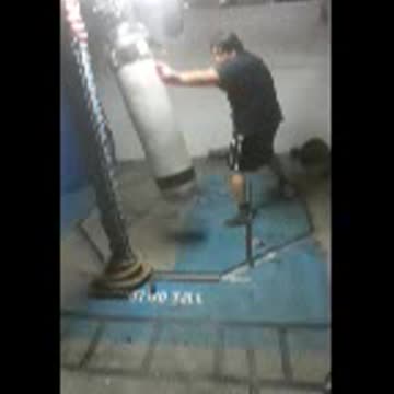 Martial arts: bag work