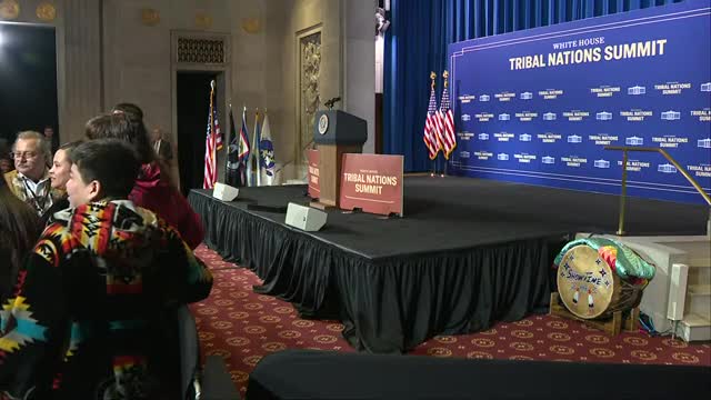 Biden delivers remarks at the White House Tribal Nations Summit