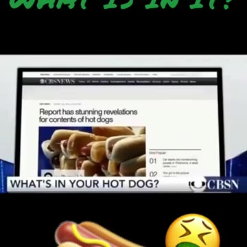 hot dogs are poison - contain COVID vaccinated graphene