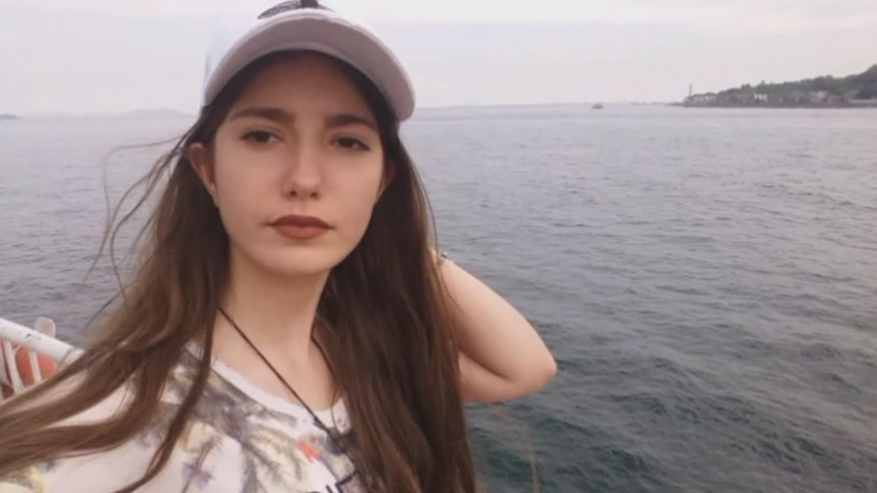 A girl on a ship