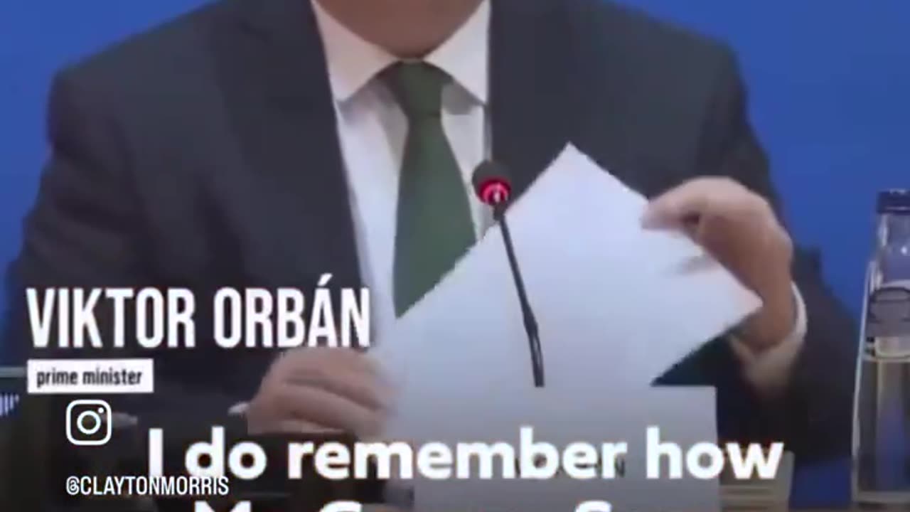 The Prime Minister of Hungary, Viktor Orban