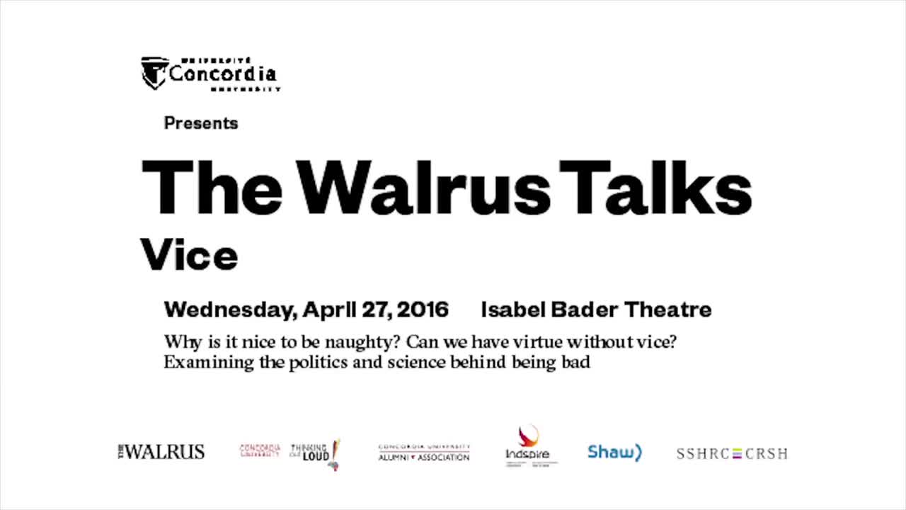 Concordia presents The Walrus Talks Vice: Jordan B. Peterson