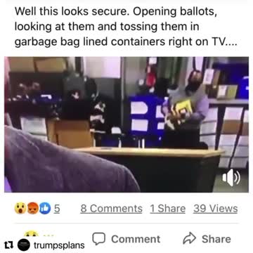 Voter Fraud - Tossing Ballots - 11-4-20
