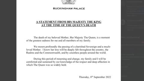 Message From King Charles