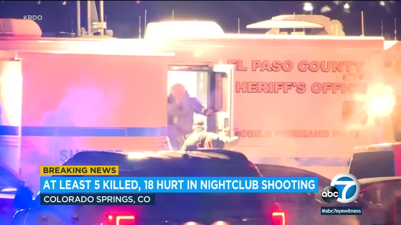 5 killed, at least 18 injured in shooting at gay nightclub in Colorado