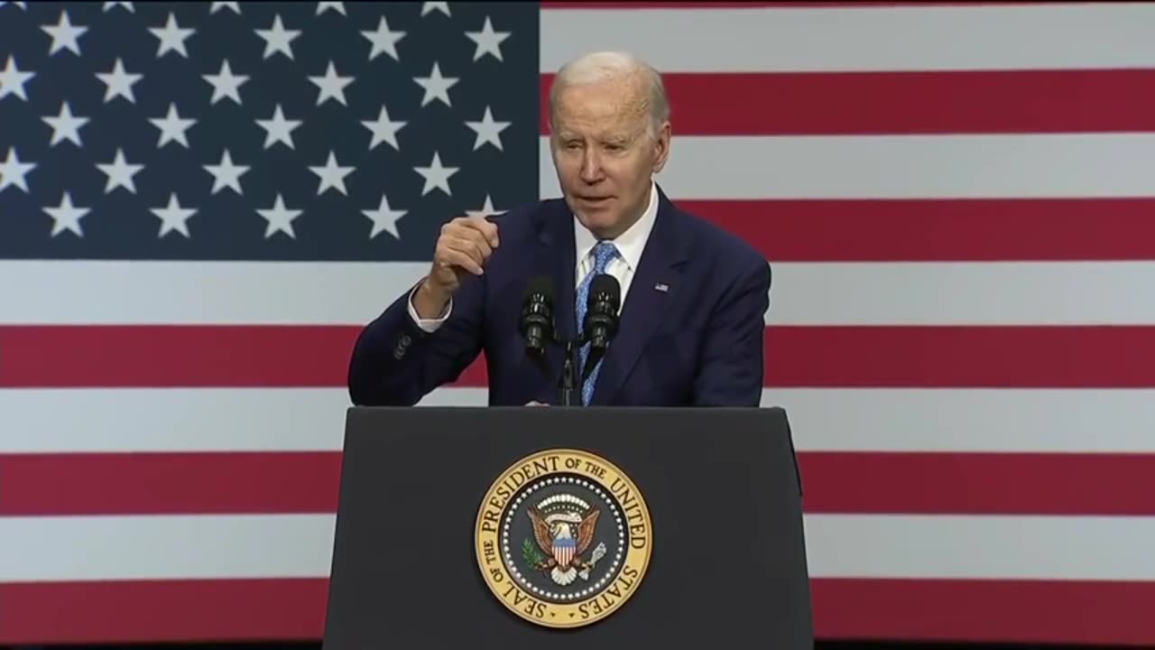 Bumbling Biden Fumbles Through Speech In RIDICULOUS Clip