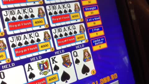 video poker flush