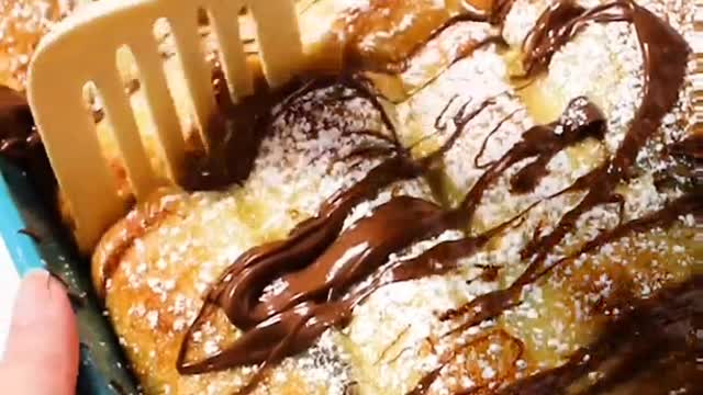 Nutella french toast bake