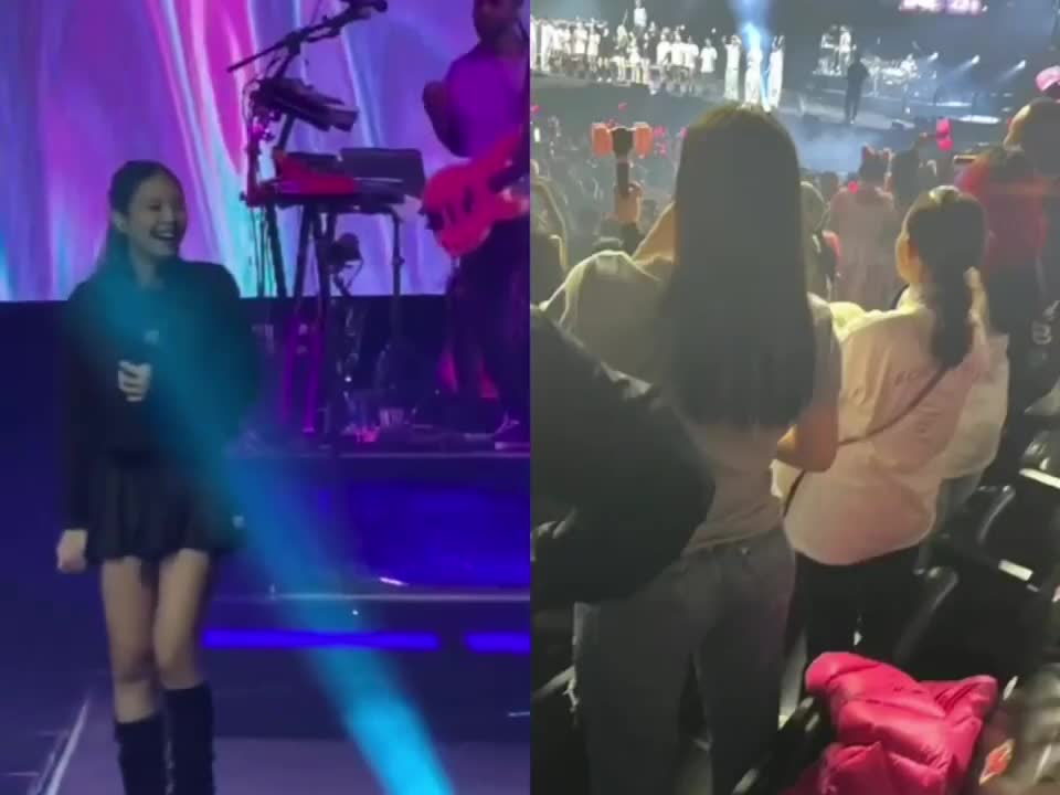 LISA's Mom in today's concert , fans worry about LISA's health