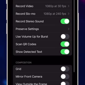 Activate „View the outside frame“ ❄️💦