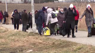 'We are really scared': Ukrainians flee war at home