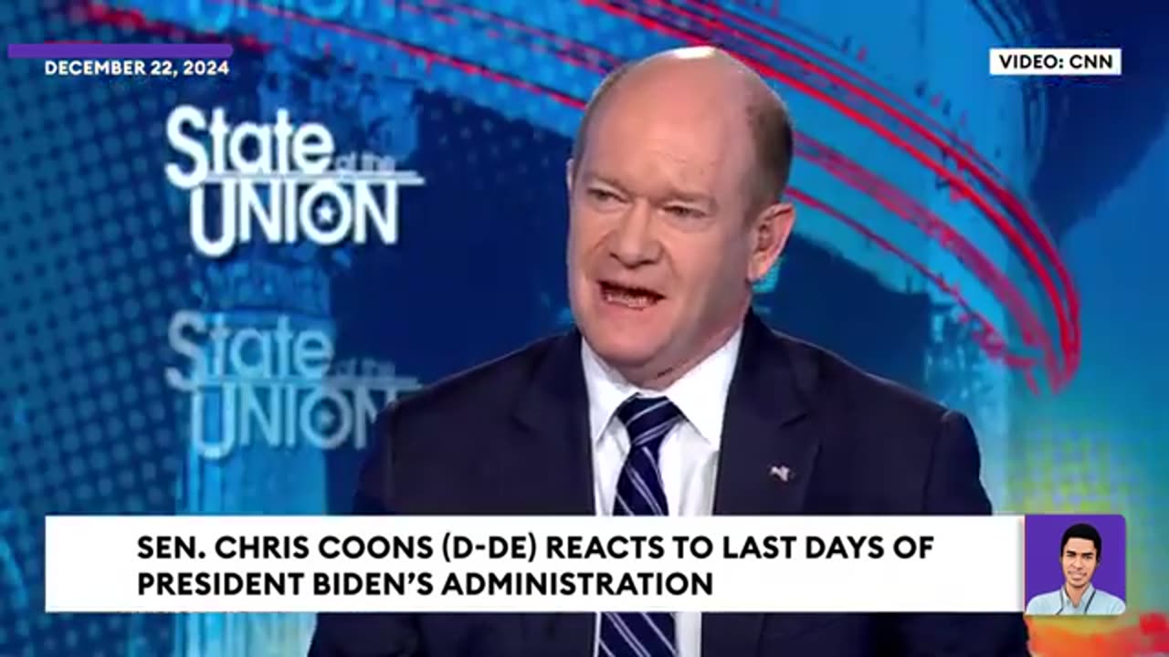 Chris Coons Grilled On Wall Street Journal Report On Biden's Mental Health During His Presidency