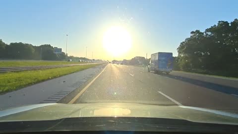 Sunrise drive on i-4