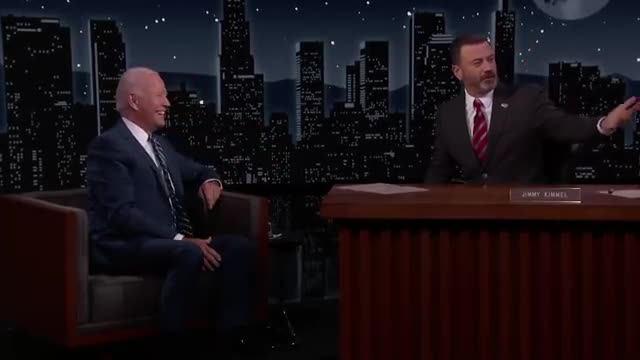 President Joe Biden Visits Jimmy Kimmel Live