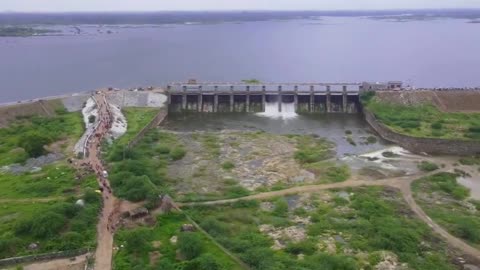 Selwada dam overflow view very good