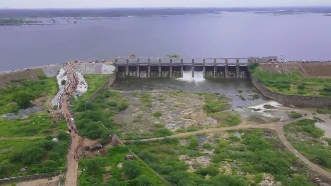 Selwada dam overflow view very good