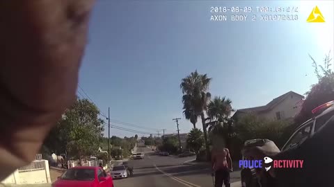 Bodycam Footage Of San Diego Officer Shooting Man Swinging Chain - yIGvA1XmcbM