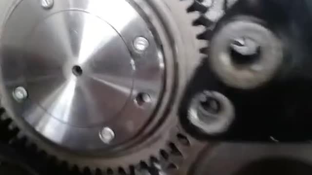 Repair a large engine.