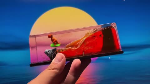 New Jurassic Dinosaur Fluid Drifting Bottle Ornament Children's Birthday