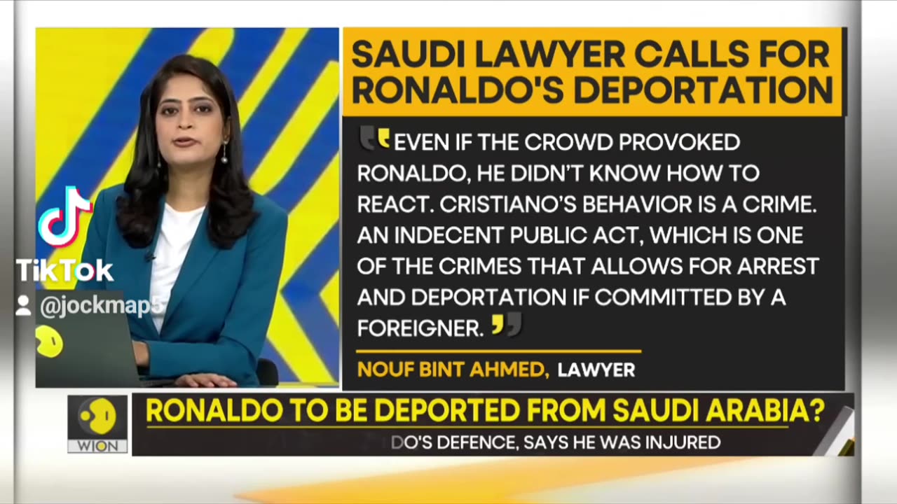 Cristiano Ronaldo is Being deported from Saudi Arabia