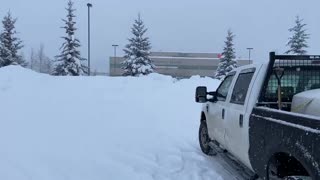 Snowing Alaskan day