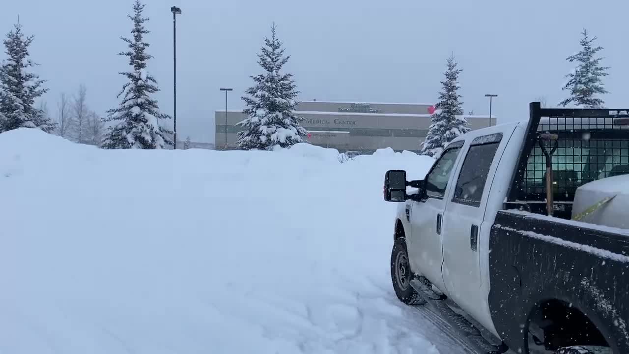 Snowing Alaskan day