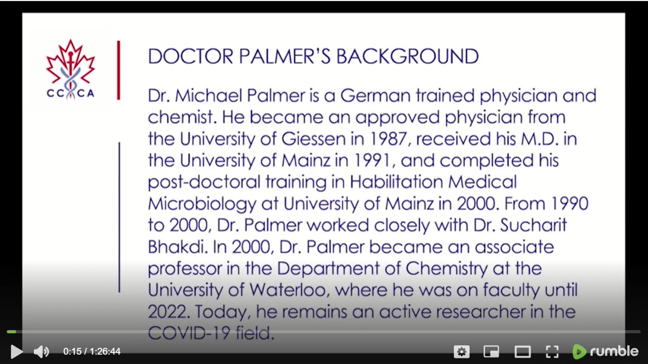 mRNA Vaccine Toxicity: Dr Michael Palmer