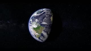 Earth Rotating In the space HD