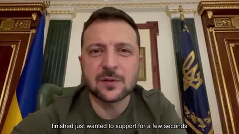 "I wanted to support you, we will overcome this darkness," - Zelensky.