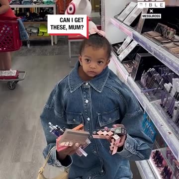 Worlds tallest baby goes shopping