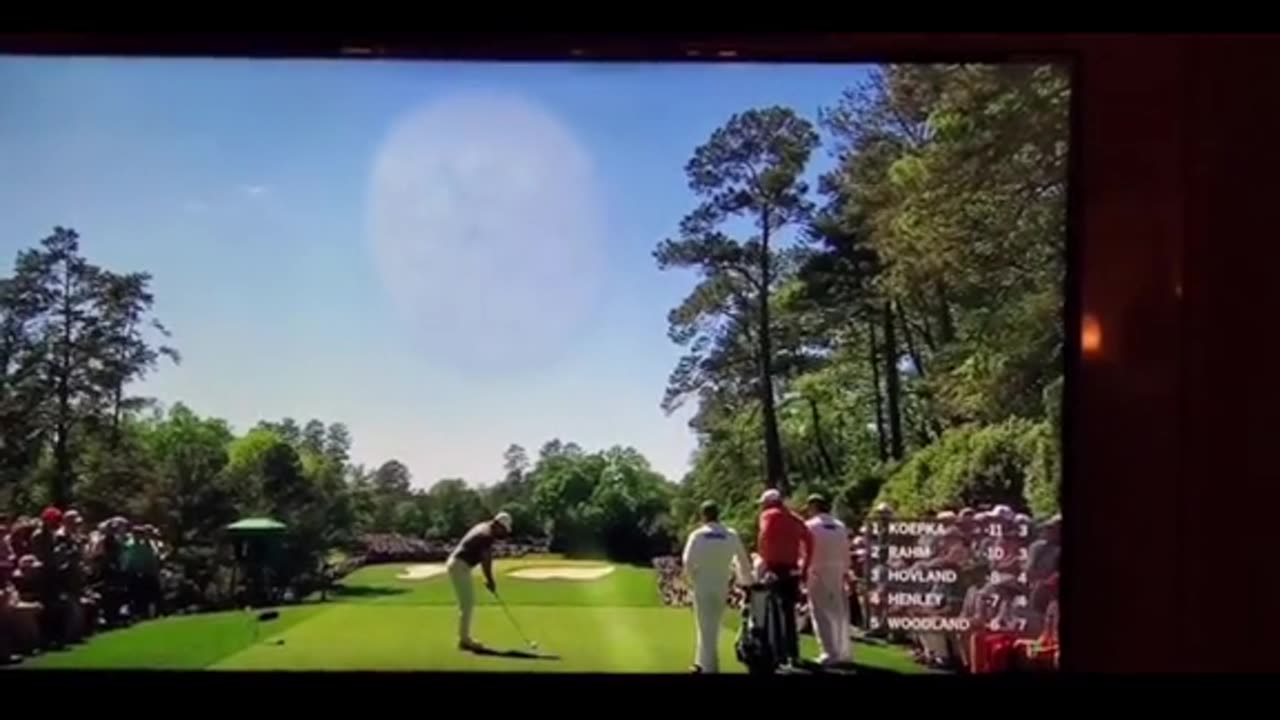 Multiple Views of the Circle in the Sky During the US Masters!!