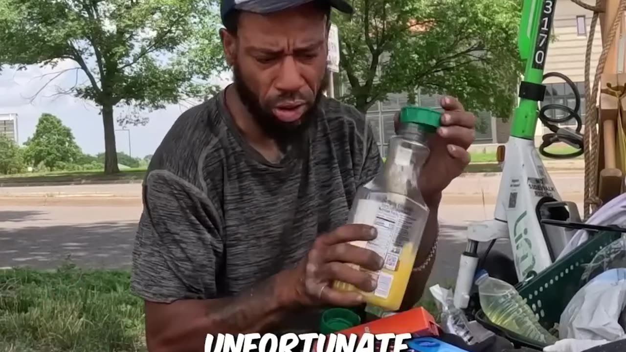 Blessing a Homeless Man with a Phone and Charger!